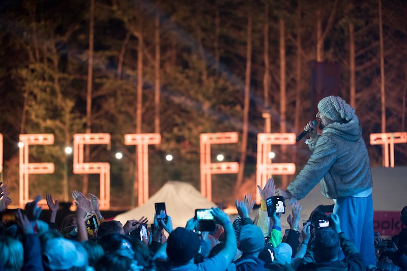 James on the main stage on Saturday at Forest Fest, Emo, Co Laois. Photograph: Brian Bastick.