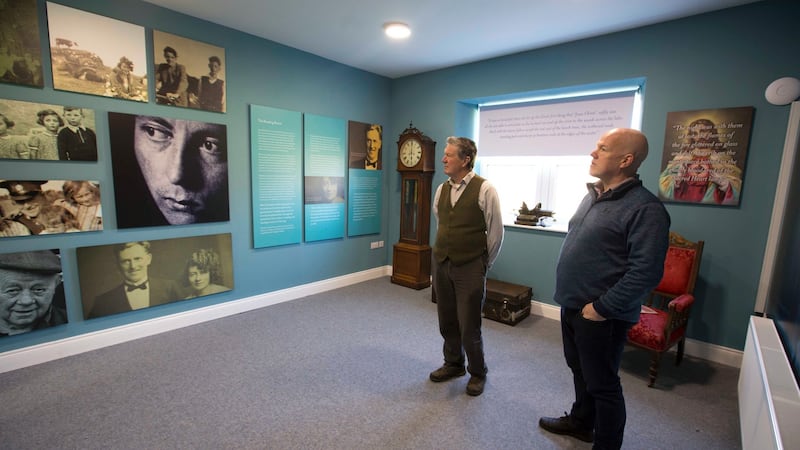 Tom Inglis and Maurice Gannon in the reading room. Photograph: Brian Farrell