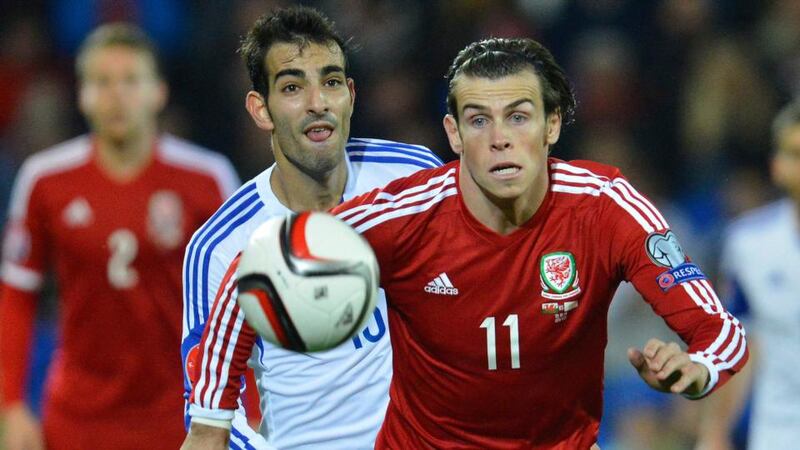 Wales’s Gareth Bale (right) is the only British player nominated for the Ballon d’Or.Photograph: Toby Melville / Reuters