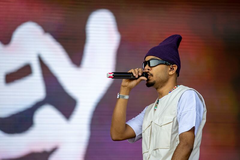 British RnB/hip-hop artist Wesley Joseph performing at Forbidden Fruit.
Photograph: Tom Honan