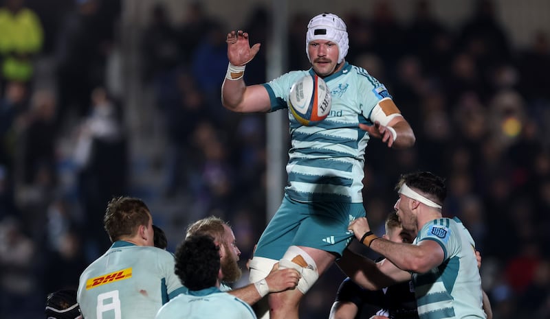 Munster's Fineen Wycherley. Photograph: James Crombie/Inpho