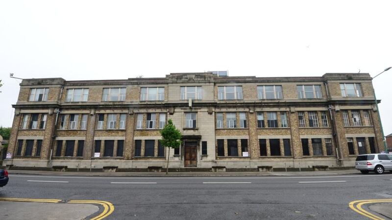 The Player Wills factory on South Circular Road in Dublin, which has lain empty since it closed 13 years ago.  Photograph: Dara Mac Dónaill