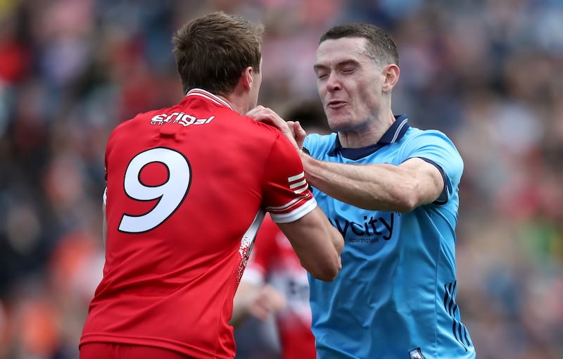 Brendan Rogers  marked Brian Fenton during Derry and Dublin tussles, and he rates the Dubliner as a very special player. Photograph: 
Leah Scholes/Inpho