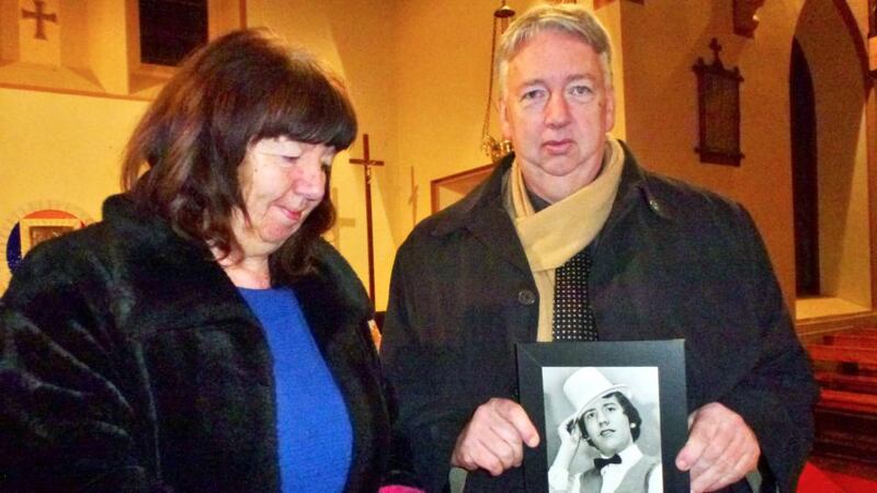 Columba McVeigh’s sister Dympna Kerr and brother Oliver. Photograph: Michael Fisher