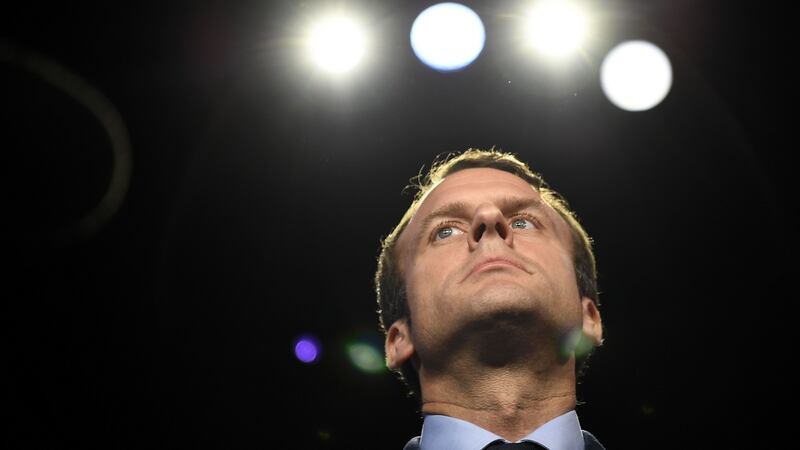 Emmanuel Macron: he claims to be “neither left nor right”. Photograph:  Getty Images