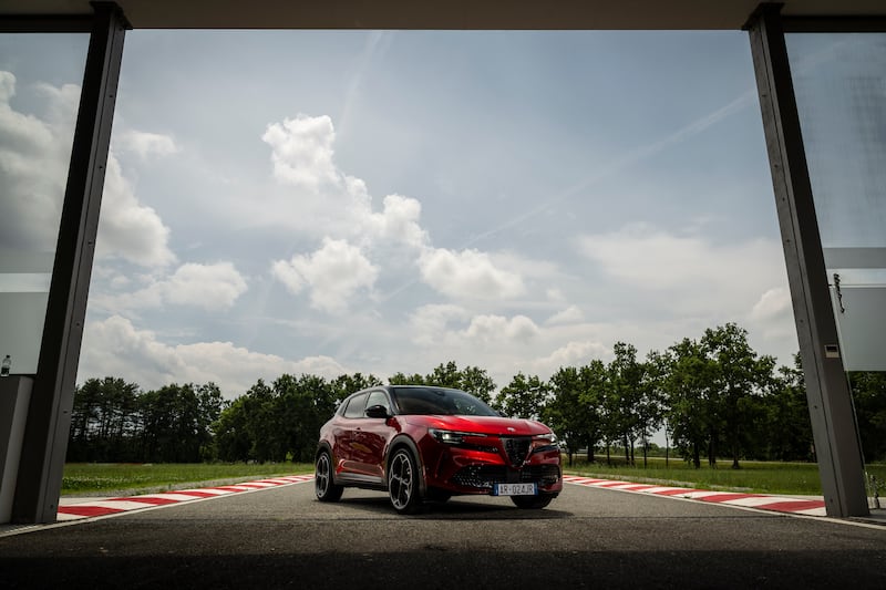 Alfa Romeo Junior test drive at the Balocco proving ground in Italy