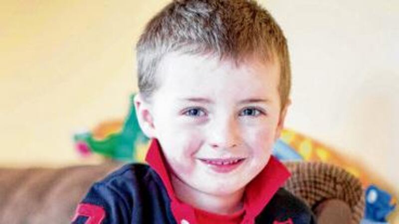 Jack Punch (4), from Co Clare, was diagnosed with meningitis when he was eight months old. photographs: eamon ward