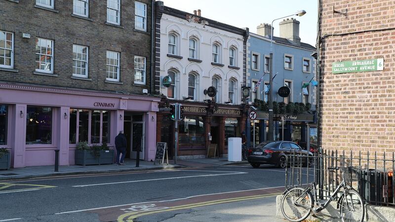 Ranelagh Main Street: with a number of serene green spaces   and every type of service on the doorstep, you don’t need to leave the neighbourhood very often. Photograph: Nick Bradshaw