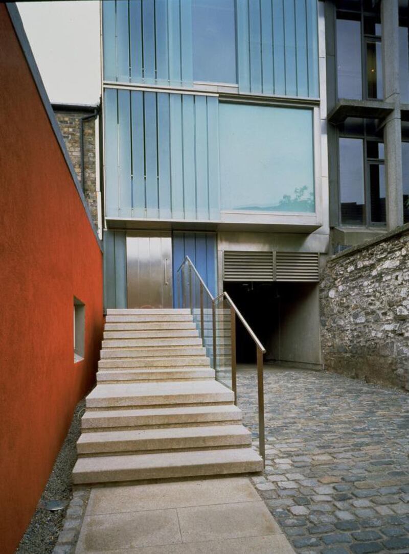 Denzille Lane Private Cinema and Apartments. Photograph: Grafton Architects