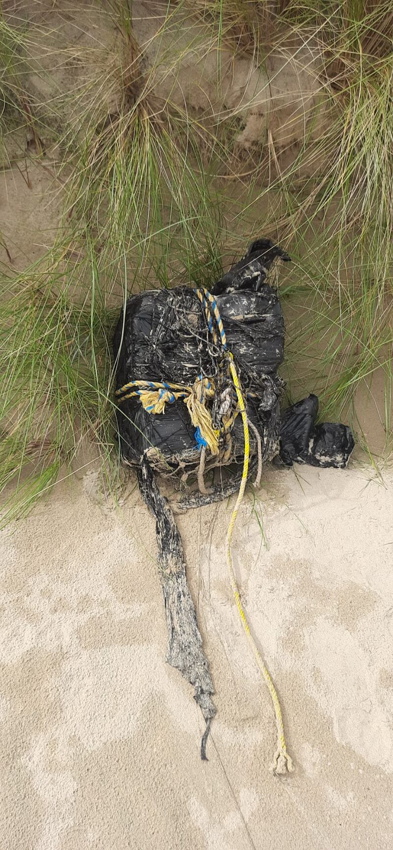 Drugs discovered along the north Donegal coastline on Wednesday morning. Photograph: Garda/PA Wire 