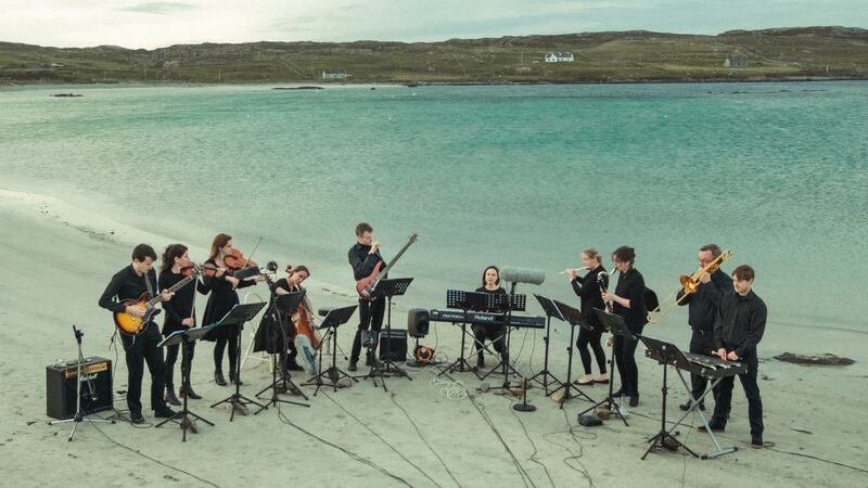 Crashlands on a beach on Innisbofin. Photograph: Brendan Canty