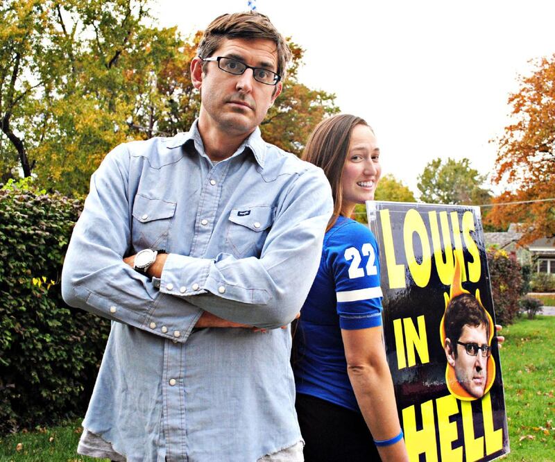 Louis Theroux and Jael Phelps, shooting Surviving America’s Most Hated Family