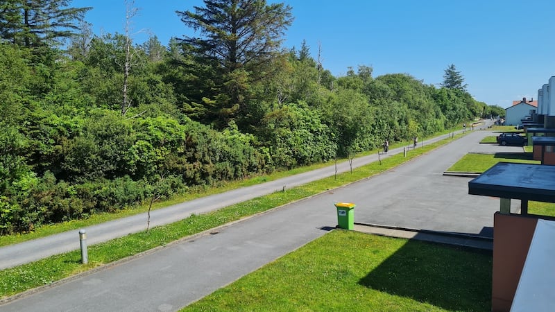 Western Greenway behind house at 2 Railway Houses, Mulranny Park Hotel, Mulranny, Co Mayo