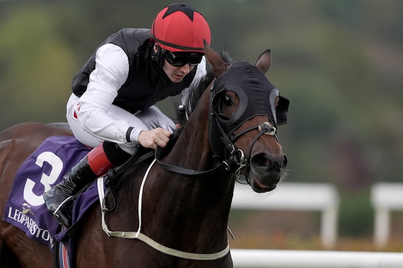 Colin Keane on Yamal on their way to winning the Irish Stallion Farms EBF Nursery Handicap during day one of AutumnFest at Leopardstown on October 19th. Keane is to receive his sixth jockey’s title. Photograph: Brian Lawless/PA Wire

