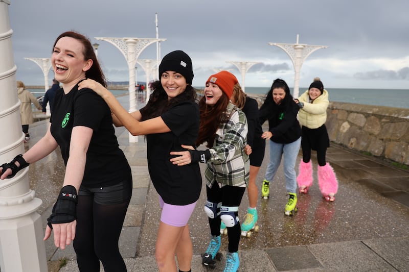 (From left) Anita Mernagh, Sofia Hurtado, Elysée Yhuel,  Haelee Reis, Lynsey Mac Gowan and Cliodhna Ni Mheadhra.  Photograph Nick Bradshaw/ The Irish Times