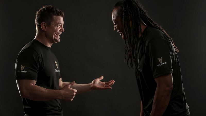 Tana Umaga and Brian O’Driscoll met in Dublin to bury the hatchet after 13 years. Photo: Dan Sheridan/Inpho