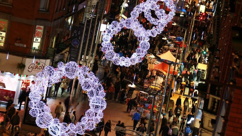 Christmas shoppers on Henry St in Dublin this week. Photograph: Nick Bradshaw