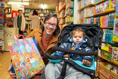 Colm Doyle and his daughter Anica in Nimble Fingers. Photograph: Tom Honan