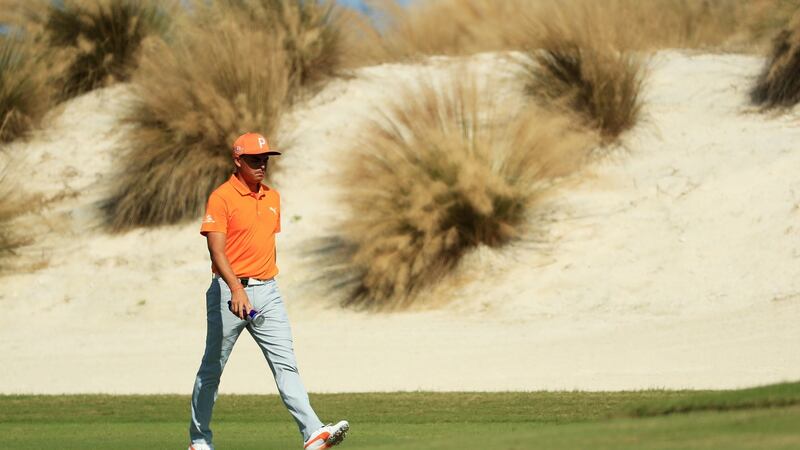 Rickie Fowler of the United States walks on the fourth hole during the final round of the Hero World Challenge. Photograph: Mike Ehrmann/Getty Images