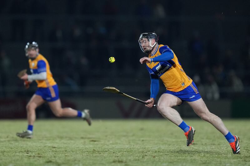 Tony Kelly was called into action for Clare during the second half at Pearse Stadium. Photograph: James Lawlor/Inpho