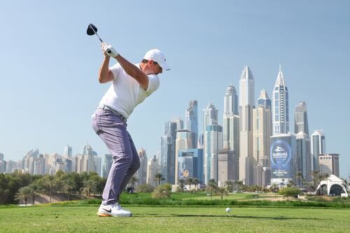 Rory McIlroy makes mixed start to his Dubai Desert Classic defence