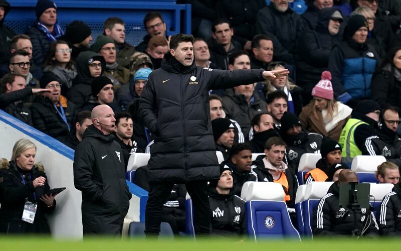 Chelsea manager Mauricio Pochettino: 'All the biggest strikers need time. When they are young, they need to find their own balance.' Photograph: PA 