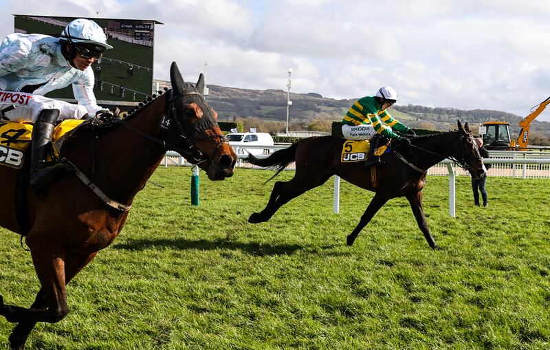 2024 Cheltenham Festival, Prestbury Park, Cheltenham, England 15/3/2024
JCB Triumph Hurdle (Grade 1) 
Mark Walsh onboard Majborough comes home to win 
Mandatory Credit ©INPHO/Tom Maher