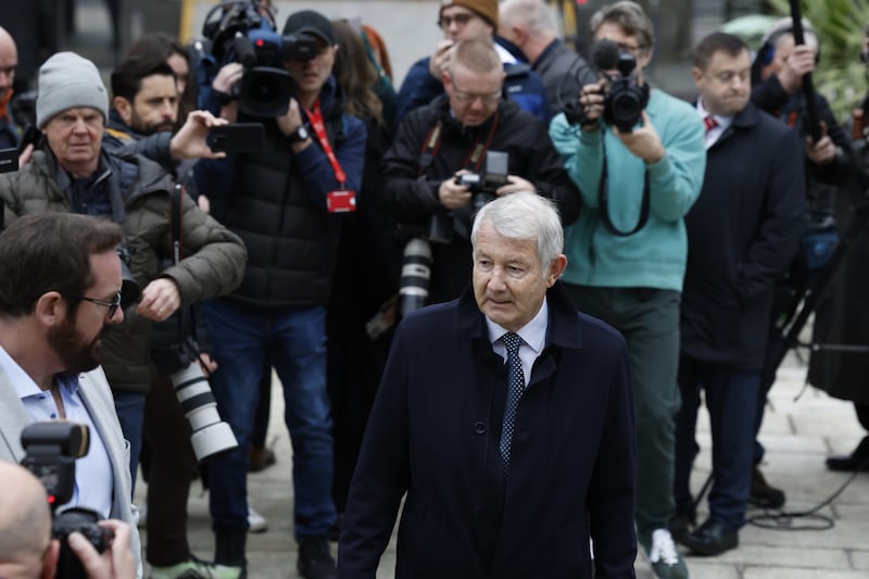 Independent TD Michael Lowry, leader of the Regional Independents Group, arrives at Leinster House this morning. With the support from the Independents, the election of Micheál Martin as taoiseach by the Dáil was considered to be a formality. Photograph: Nick Bradshaw