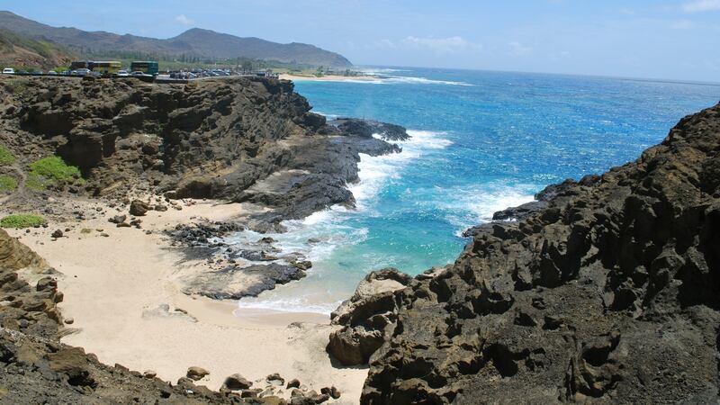 6. The real Halona Cove in Oahu, Hawaii.