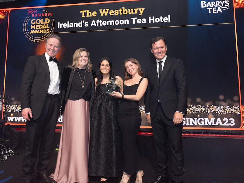 The Westbury – winner of Ireland’s afternoon tea hotel. Photograph: Paul Sherwood