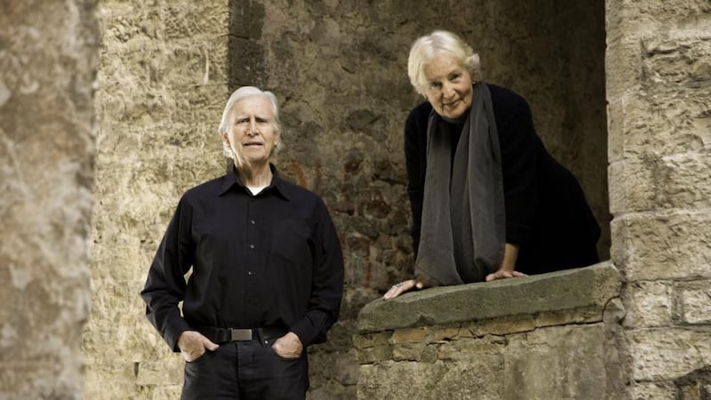 Italian summers: Brian O’Doherty with his wife, the art historian Barbara Novak. Photograph: George Tatge