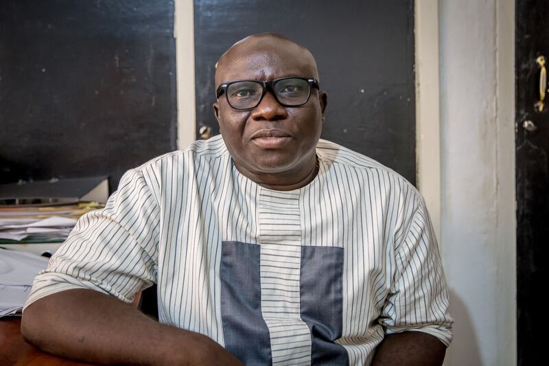 Charles Vandi, the director of gender affairs at Sierra Leone's Ministry of Gender and Children’s Affairs. Photograph: Sally Hayden