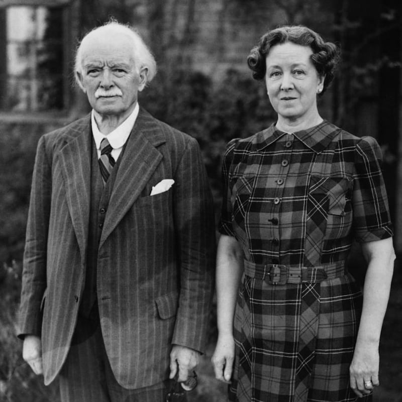 David Lloyd George and Frances Stevenson after their wedding in October 1943. Photograph: Hulton-Deutsch Collection/Corbis/Corbis via Getty Images