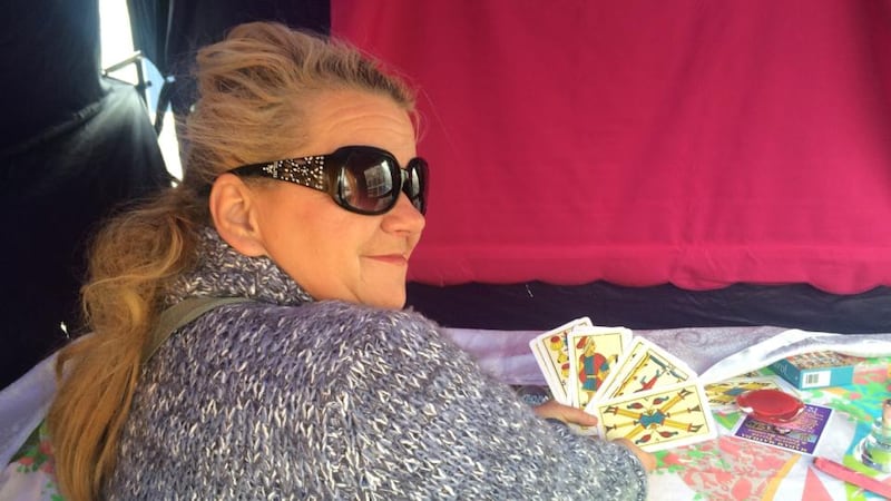 An entertainer at the Dublin Port River Fest where “bright things” are predicted to happen over the weekend. Photograph: Conor Pope