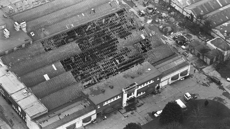 The Stardust nightclub in Artane, Dublin, the day after the fire, February 14th, 1981. Photograph: Tom Lawlor