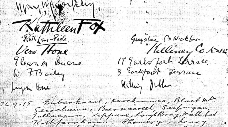 “I was delighted to find in that book the signatures of Gogarty’s party”