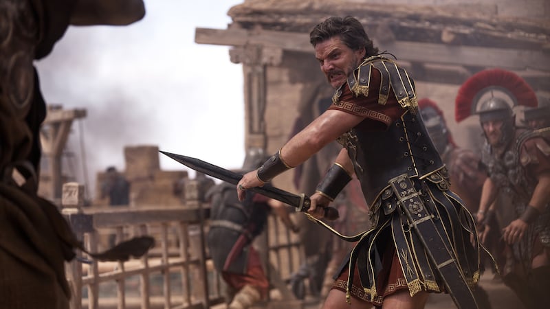 Pedro Pascal as General Acacius. Photograph: Aidan Monaghan/2024 Paramount Pictures