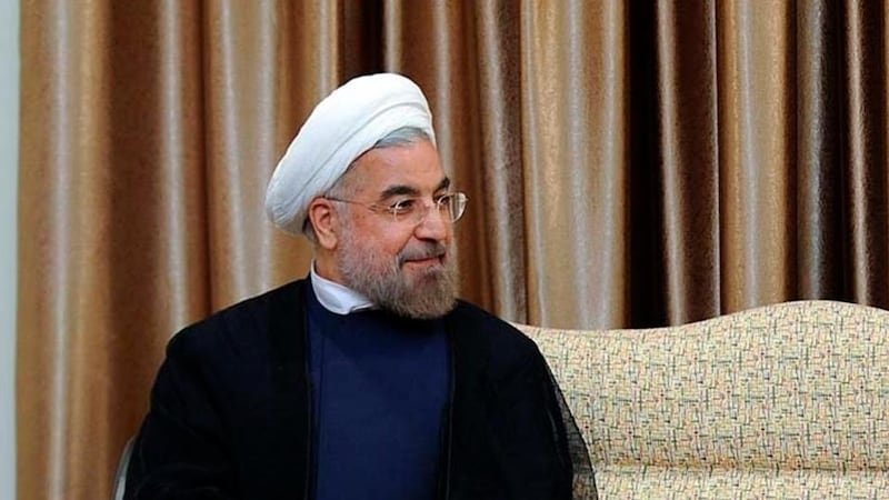 The government of Iranian president Hassan Rouhani has condemned the use of chemical weapons and warned against military strikes in Syria. Photograph: IRNA handout/reuters