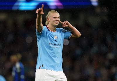 Manchester City's Erling Haaland: nine games into the Premier League season and the Norwegian goal-machine has 15 goals tucked away