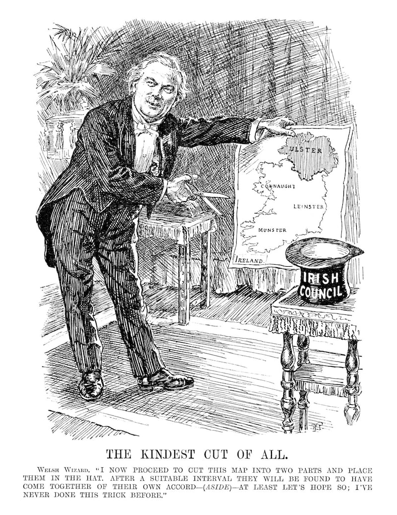 Lloyd George’s reputation for duplicity earned him the nickname, the Welsh Wizard. This Punch cartoon dates from March 1920.