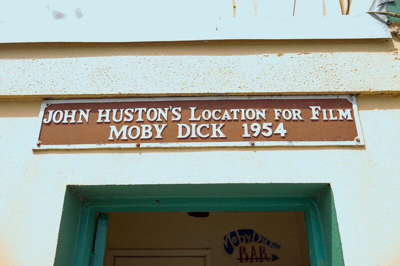 Sign on the wall of Moby Dick's pub in Youghal. Photograph: Michael Mac Sweeney/Provision