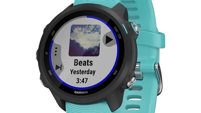 Garmin Forerunner 245 Music smartwatch, €359, harveynorman.ie.