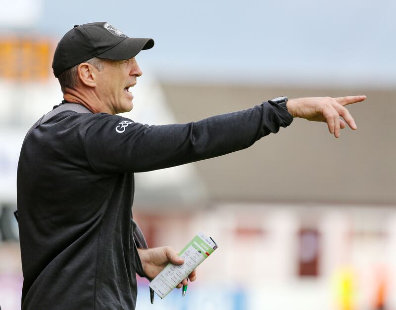 Kieran McGeeney’s men produced their most complete performance of the season against Derry at Celtic Park two weeks ago. Photograph: Lorcan Doherty/Inpho