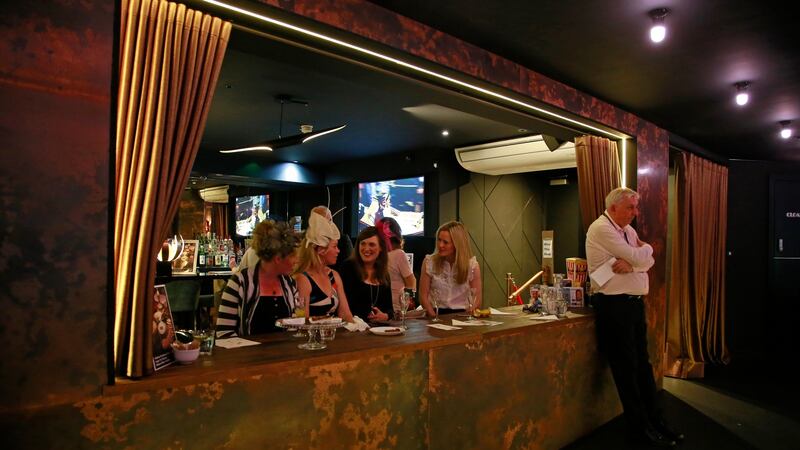 A royal occasion: Jamie Lyon; Mathilde Murray; Amy O’Connor and Vivienne White. Photograph Nick Bradshaw