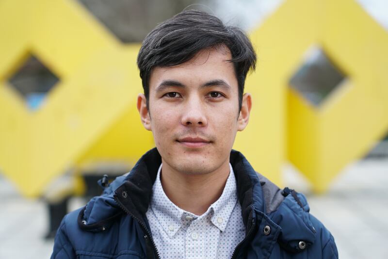 Yama Hassani, a former student of the Kabul Polytechnic University, fled his native Afghanistan when the Taliban seized power in August 2021. Photograph: Enda O'Dowd