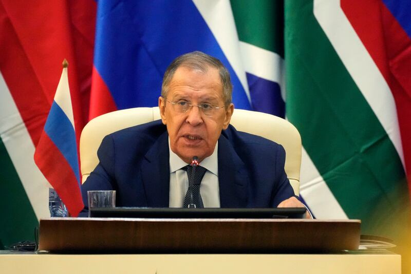 Sergei Lavrov: “We’re not going to run after them and say, ‘Let’s be friends again’". Photograph: Themba Hadebe/AP