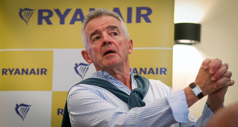 Ryanair confirmed Michael O’Leary had met Paschal Donohoe for dinner in early February 2022. Photograph: Olivier Hoslet/EPA-EFE