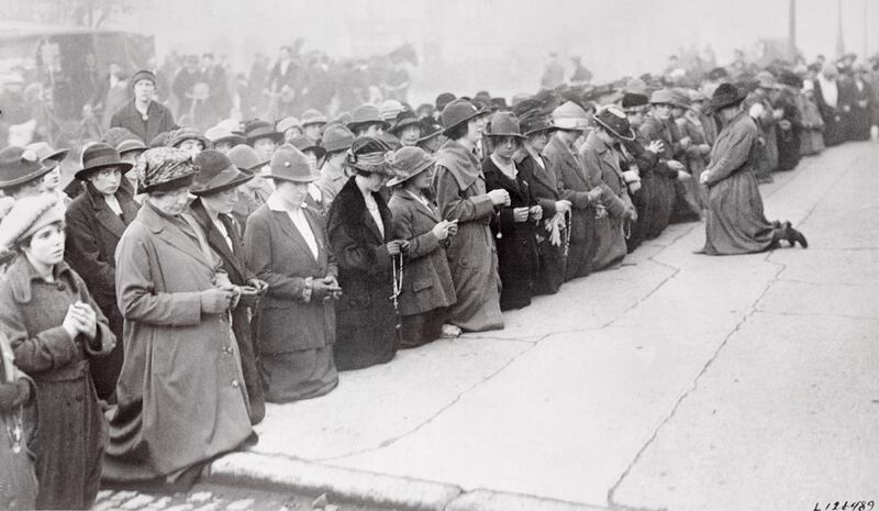 Women pray for Kevin Barry at Mountjoy Prison