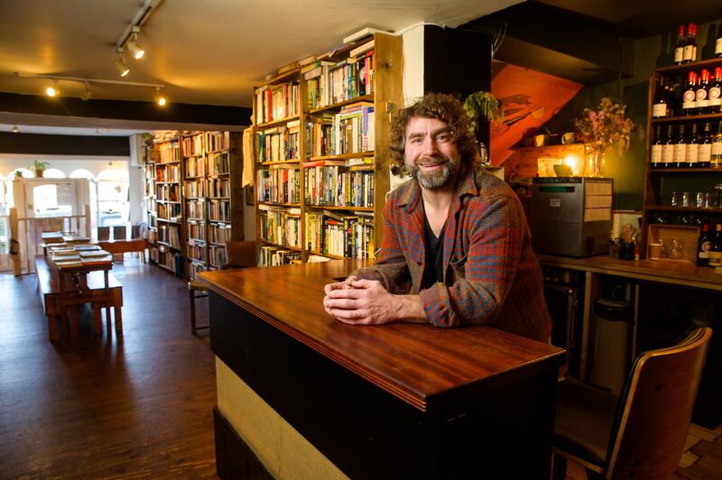 Simon Prim, owner of Prim’s Bookshop Cafe and Sherry Bar in Kinsale.
Photograph: John Allen