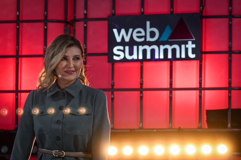 Ukraine's First Lady Olena Zelenska at the Web Summit in Lisbon in 2022. Photograph: Patricia De Melo Moreira/AFP/Getty Images